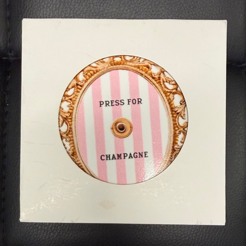 Press Champagne ceramic Coaster